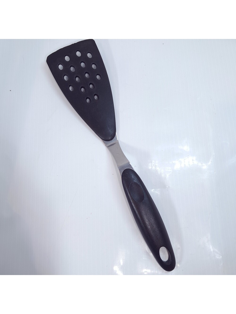 T-Fal Slotted Turner Spatula Black Nylon Stainless Steel Made in France tfal